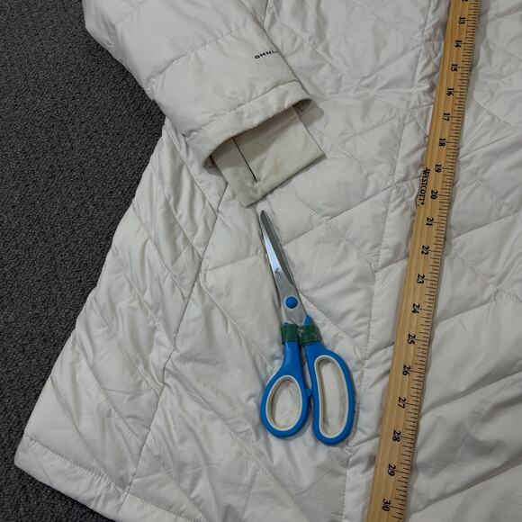 Columbia Jacket Womens Size M Omni-Heat Heavenly Hooded Extended Cuffs Flawed - Picture 9 of 13